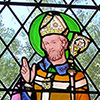 Stained Glass window Depicting Aldhelm